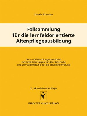 cover image of Fallsammlung für die lernfeldorientierte Altenpflegeausbildung